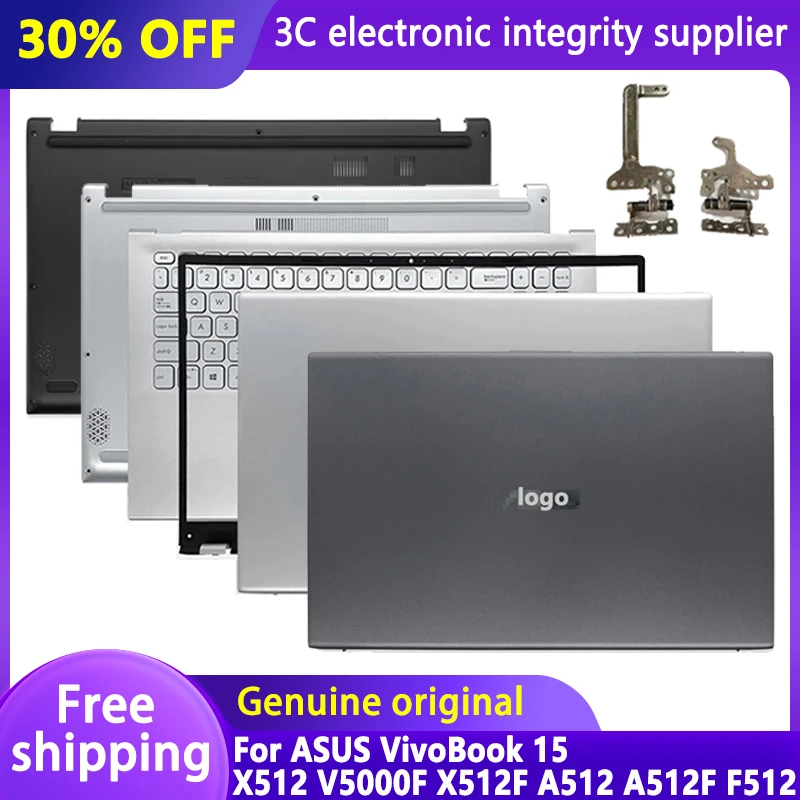 Nuovo Originale Per Asus Vivobook 15 X512 V5000F X512F A512 A512F F512 Lcd Coperchio Superiore Posteriore/Lunetta Anteriore/Cerniere/Poggiapolsi/Custo