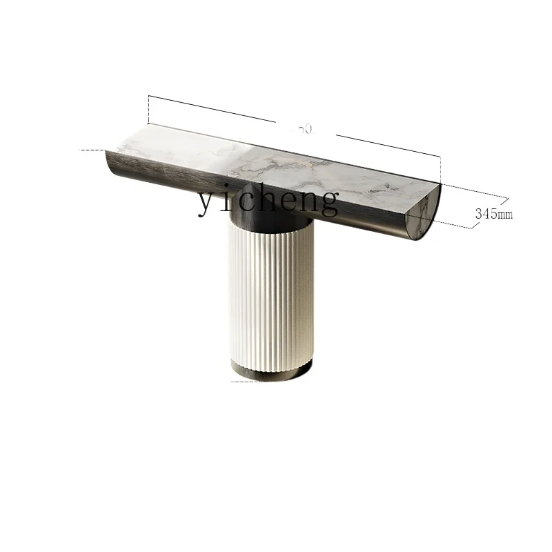 Zc Original Loic Fendi White Luxury Stone Hall Frame Tavolo Da Portico In Marmo