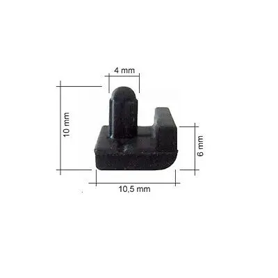 Gommino Antigraffio Per Griglia Cucina Gas 1Pz Smeg Candy Glem Gas 99S0596 Inviato Dall'Italia