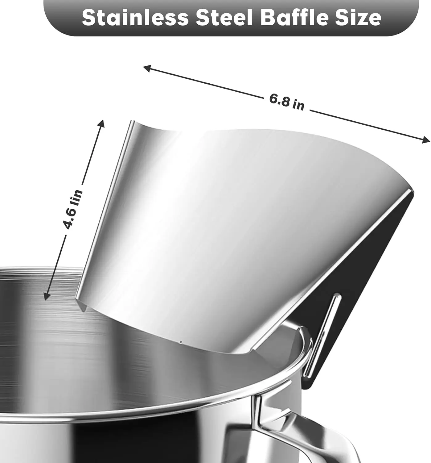Fit Kitchenaid,Bosch, Cuisinart, Kenwood ,Smeg, Scivolo Di Colata Compatibile Con Kitchenaid Stand Mixer Con Ciotola In Acciaio Inossidabile,