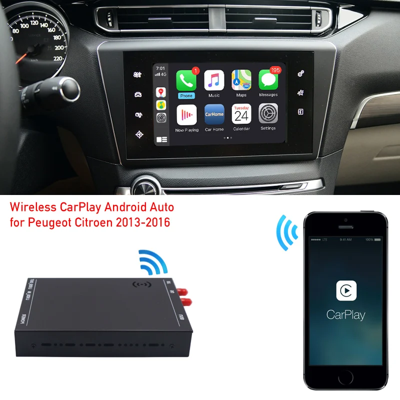 Peugeot Citroen Wireless Carplay Module Smeg Nac System Android Auto Adapter Airplay Interface Mirror Link Navigation Map Kit