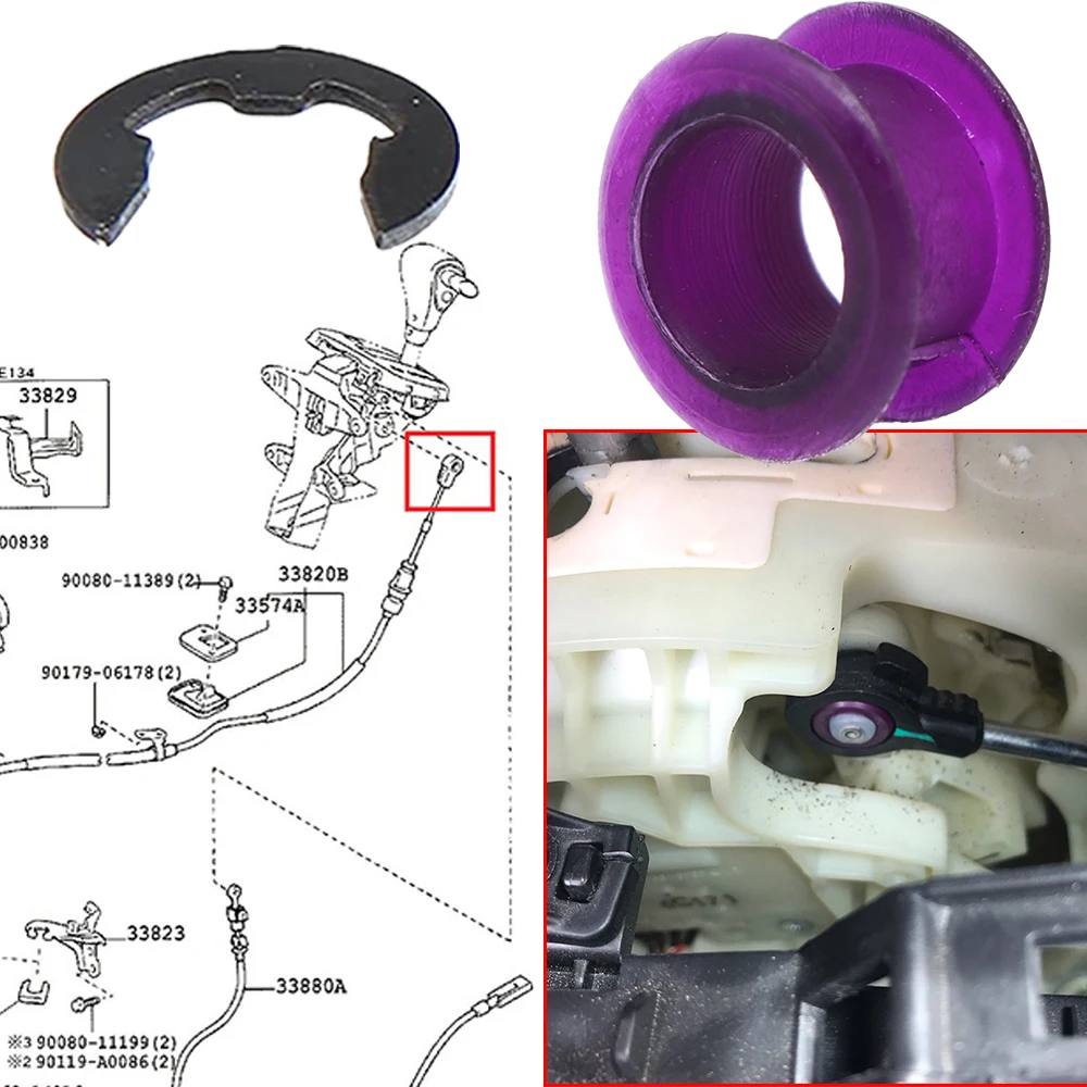 Cambio Automatico Trasmision Shifter Cavo Boccola Collegamento Passacavo Kit Di Riparazione Fix Per Hyundai Ioniq Ix20 Kona Santa Fe Sport 2020