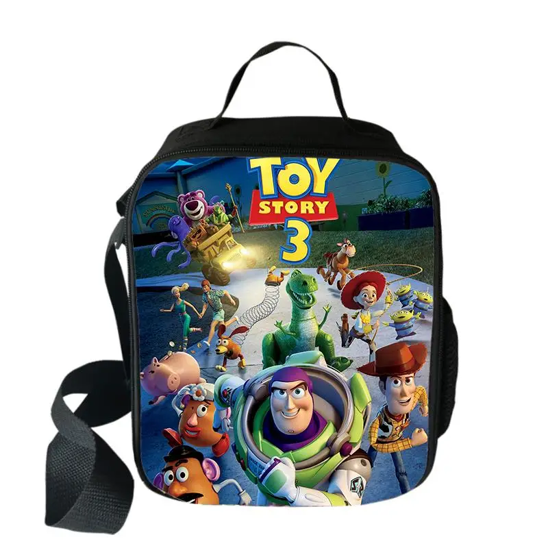 Hot Disney Toy Story Lunch Bags Woody Buzz Lightyear Student Food Portable Coibented Lunch Box Bambini Scuola Pranzo Bags