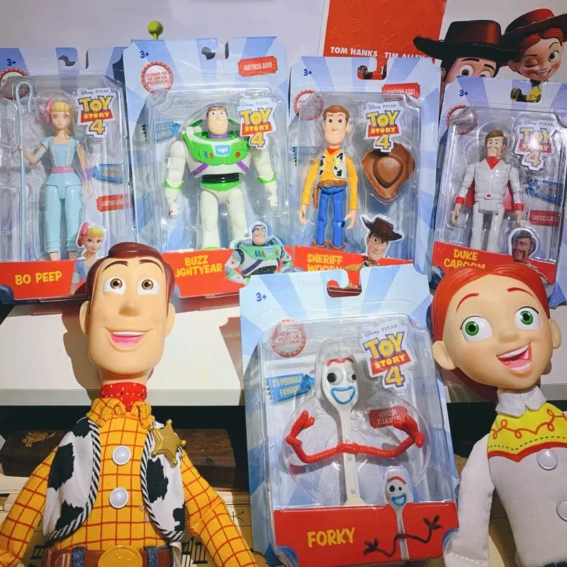 Toy Story Juguete Jessie Woody Buzz Lightyear Forky Bo Peep Duke Caboom Action Figure Anime Figurine Toy Doll Gift For Children