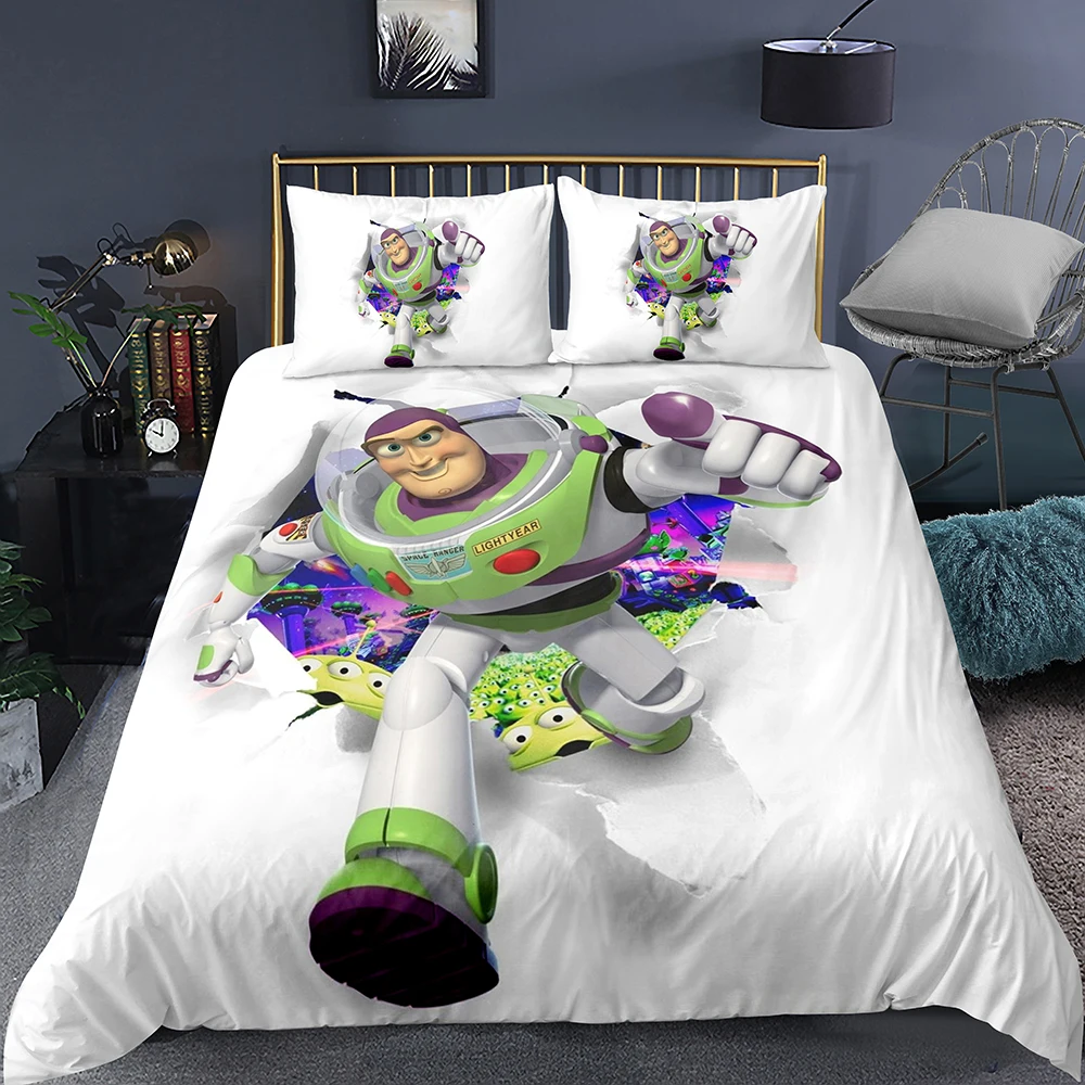 Disney Toy Story Backpack Woody Buzz Lightyear Set Biancheria Da Letto Trapunta Copripiumini Federa Decorazioni Per Camera Da Letto Per Bambini Letto 