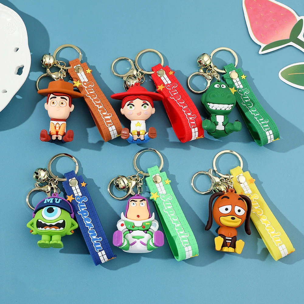 Dekies Portachiavi Toy Story Portachiavi Per Coppie Alien Car Keys Portachiavi Buzz Lightyear Anime Bigiotteria Zaino Charm Portachiavi