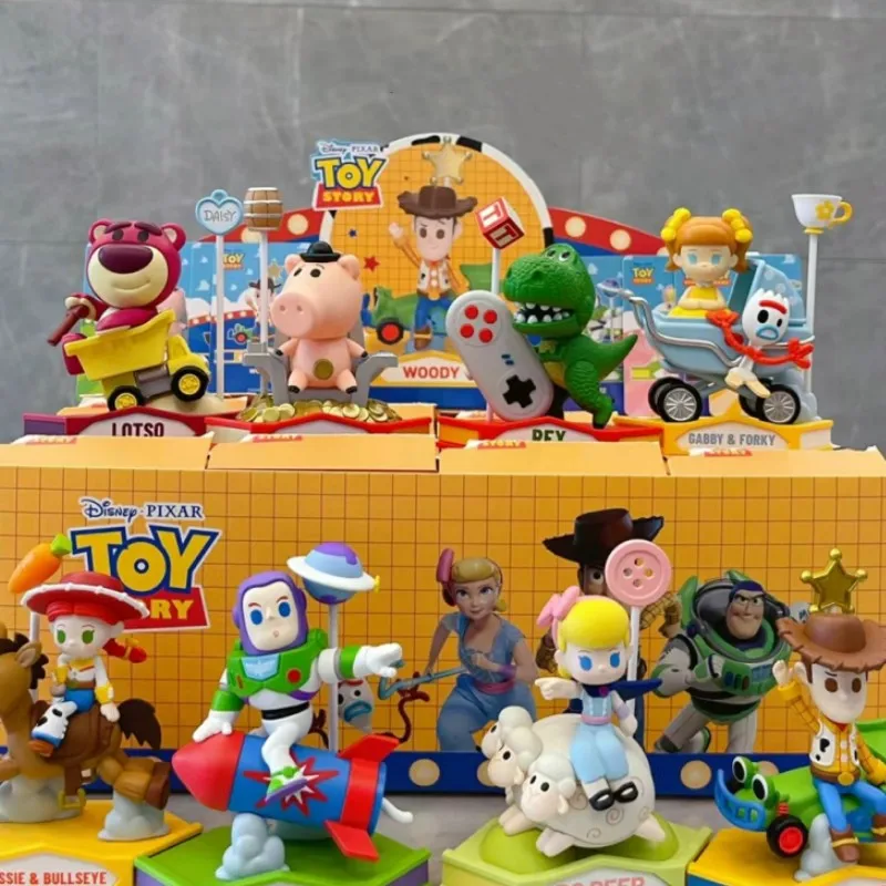 Toy Story Carousel Series Blind Box Mystery Box Buzz Lightyear Woody Figure Mini Anime Figure Collection Decorazione Regali Giocattoli