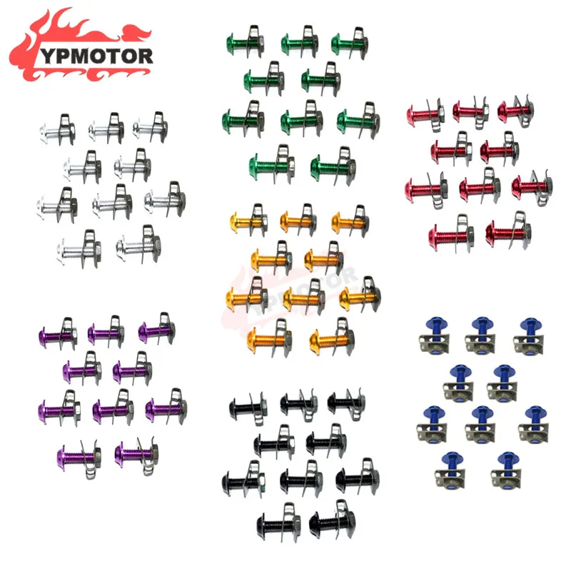 M6*20 Motorcycle Bodywork Fairing Bolt Screw Fastener For Suzuki Gsxr250 Gsxr600/ Gsx-R750 Gsxr1000 Gsxr1300 Hayabusa V-Strom