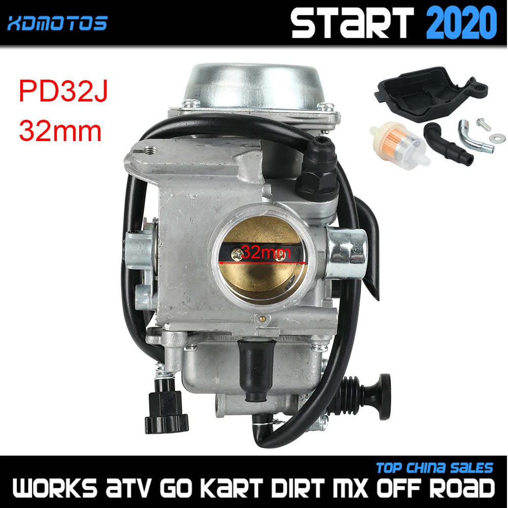 Carburatore 32Mm Per Kawasaki Bayou 300 Honda Trx 250 300 350 450 Fourtrax Rancher Foreman Atv Quad Parts Pd32J Carb