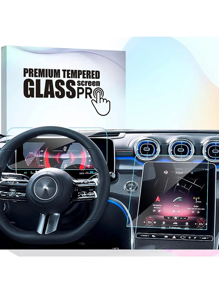 Pellicola Salvaschermo In Vetro Temperato Per Mercedes Benz Classe C 2022 2023 C250 C300 W206 Touchscreen Da 11.9 Pollici E Strumento Digitale