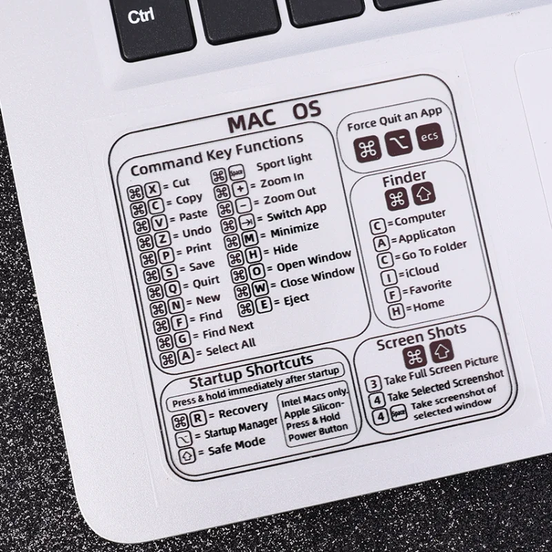 Riferimento Tastiera Adesivo Di Scelta Rapida Per Laptop Pc Computer Adesivo Inglese Per Mac Chromebook Finestra Offerte Di Scelta Rapida Di Photoshop