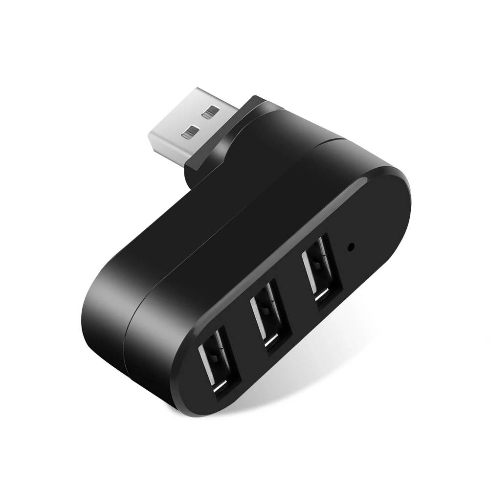 Kebidu Mini Usb 3 Porte Usb 2.0 Hub Di Rotazione Splitter Adattatore Hub Per Pc Notebook Computer Laptop Mac Usb 2.0 Splitter Hub