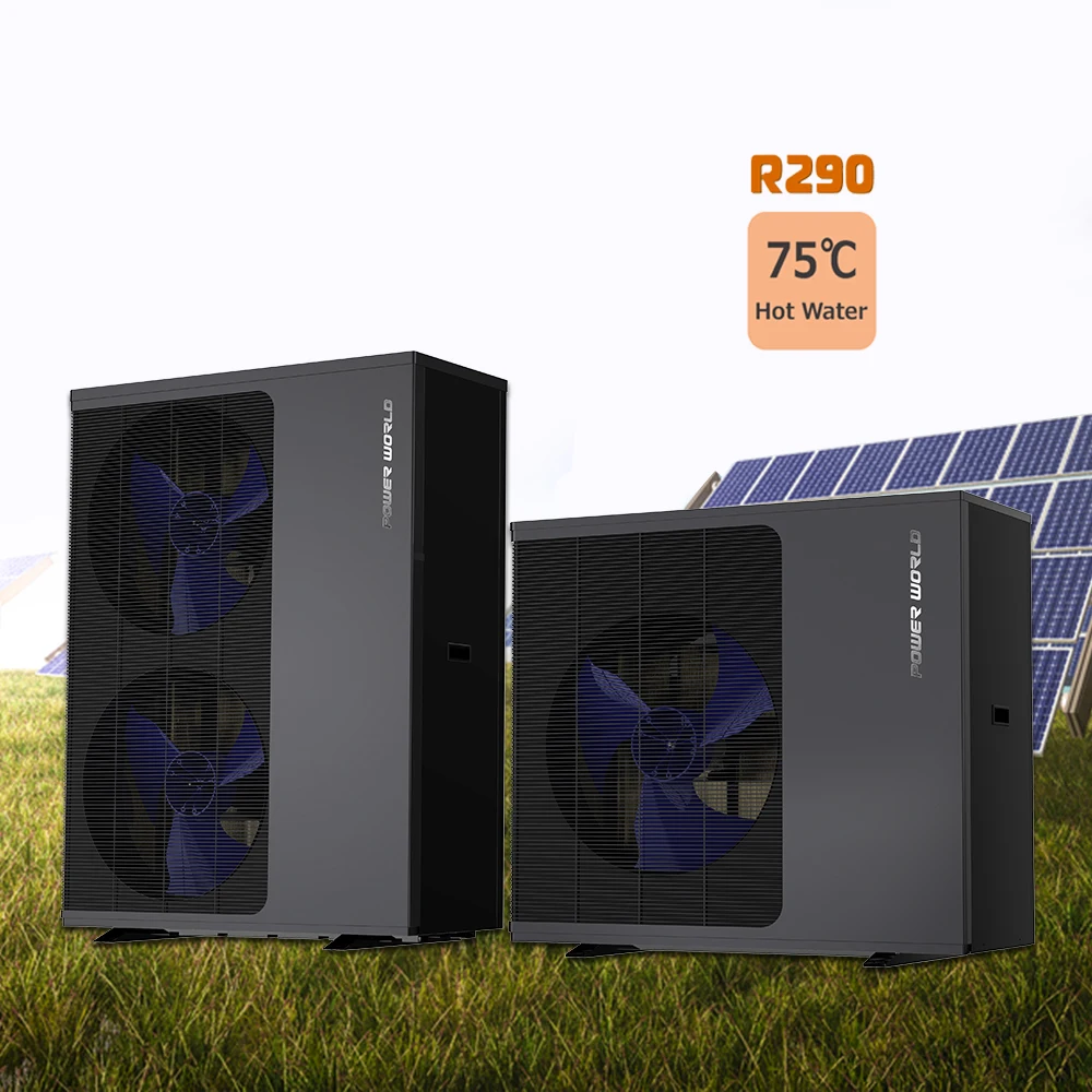 Popolare Pompa Di Calore Ad Aria Residenziale A Gas R290 Pompa Di Calore Aria-Acqua Da 75 Gradi In Germania