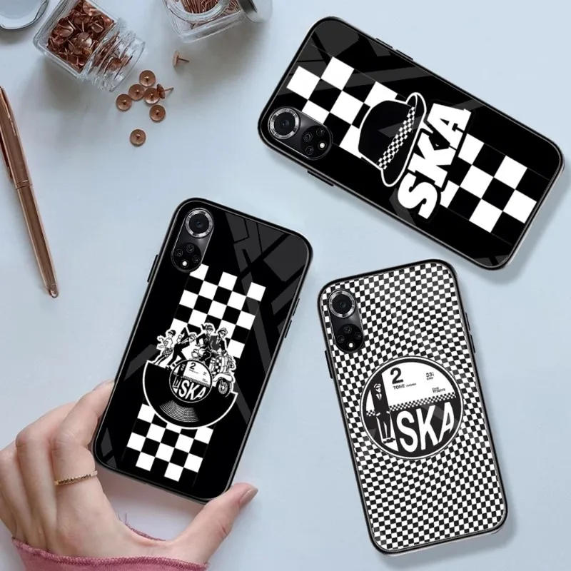 Custodia Per Telefono Music Ska In Vetro Temperato Per Huawei Mate 60 P 40 30 20 10 Pro Plus Z P50 P9 P Smart 2021 P Plus