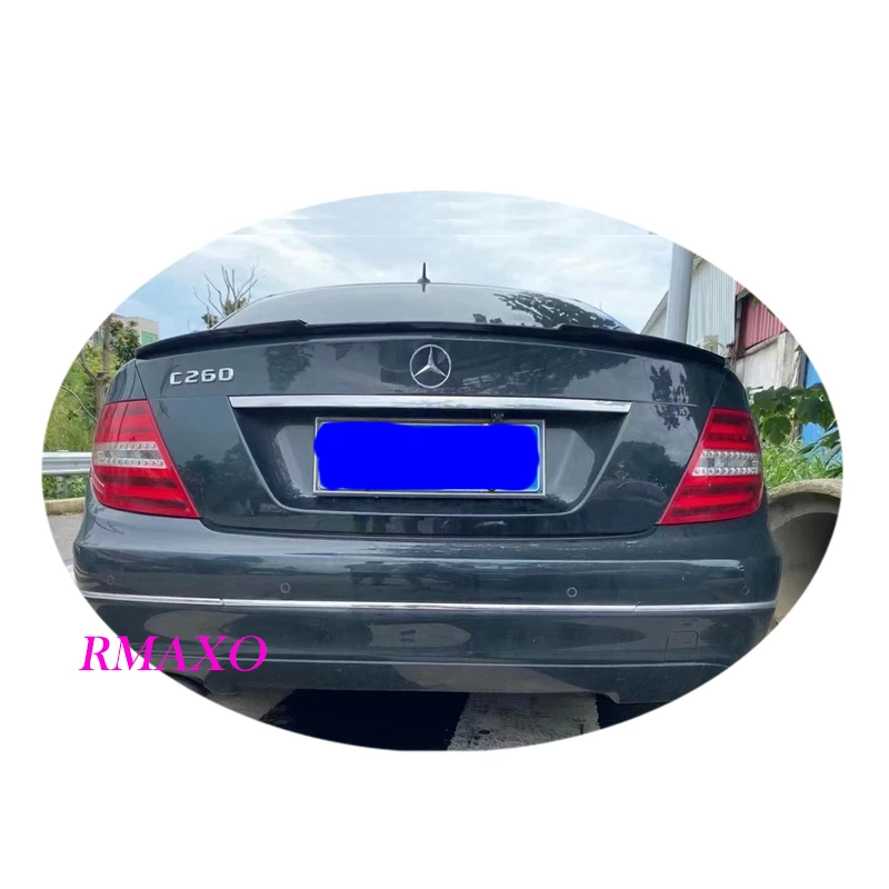 Per W204 Spoiler 2008-2014 Mercedes-Benz W204 Classe C C180 C200 M4 Spoiler Abs Materiale Plastico Auto Ala Posteriore Colore Spoiler