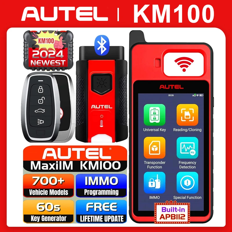 Autel Maxiim Km100 Key Fob Programmazione Immobilizzatore Strumento 2Pcs Autel Ikey Per 60S Key Generation Obd Immo Key Learning On 99% Car