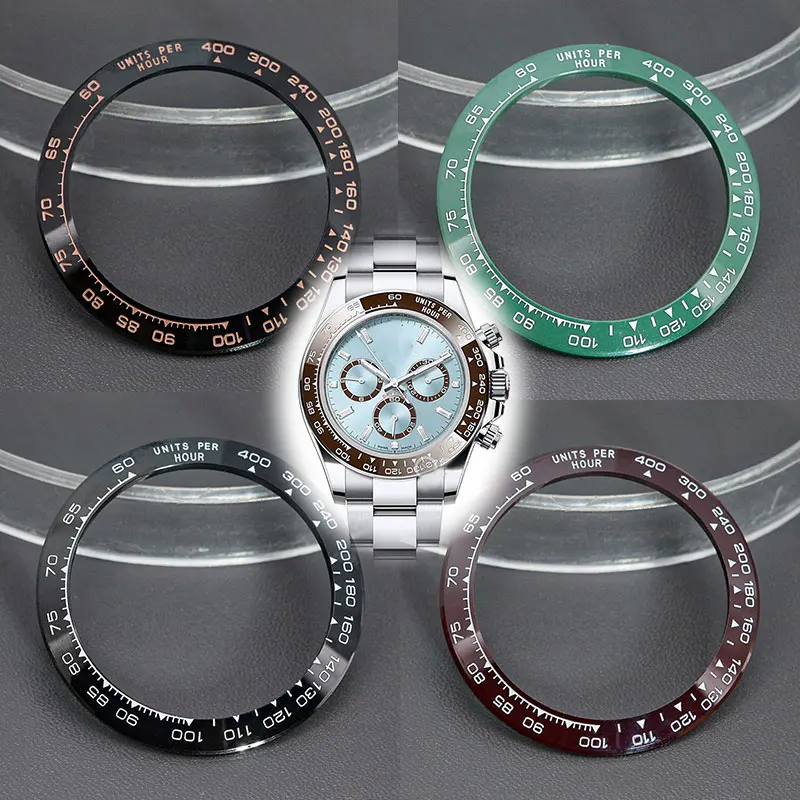 Inserto Per Lunetta In Ceramica Daytona Da 39.3*31.5Mm Adatto A Rolex Daytona 116500 116520 Parti Di Riparazione Dell'Orologio
