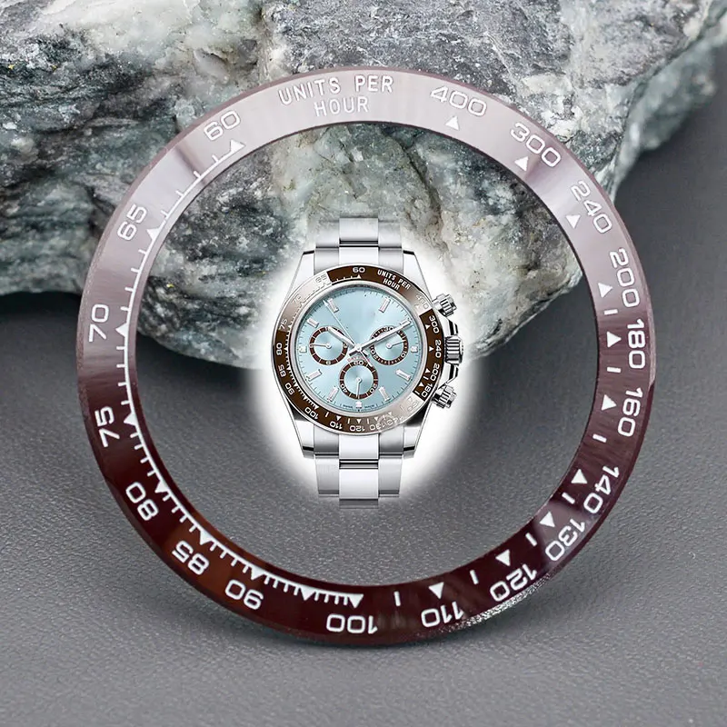 Inserto Per Lunetta In Ceramica Daytona Da 39.3*31.5Mm Adatto A Rolex Daytona 116500 116520 Parti Di Riparazione Dell'Orologio