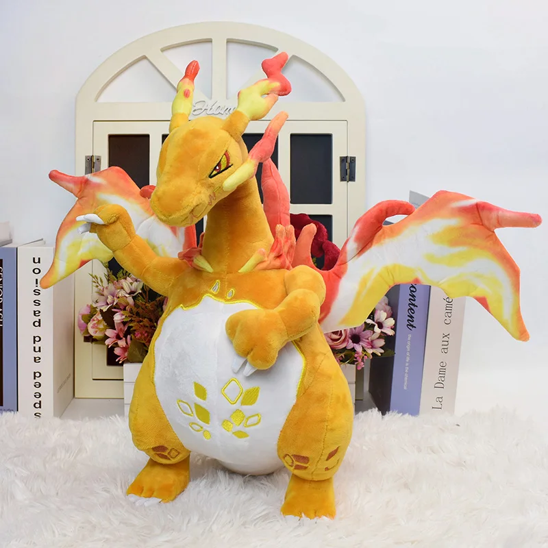 Pokemon Charizard Peluche Peluche Mega Evolution X & Y Charizard Peluche Bambola Charizard Peluche Giocattolo Regali Per Bambini Di Natale