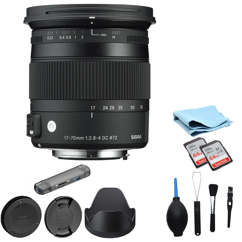 Sigma 17-70 Sigma 17-70Mm F/2.8-4 Dc Macro Os Obiettivo Hsm Per Canon 1300D 650D 700D 750D 760D 800D T3I T5 T6 T6S T5I 60D