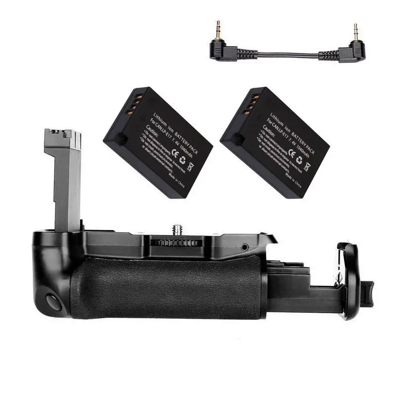Impugnatura Batteria Jintu Dslr + 2X Lp-E17 + Kit Caricabatterie Per Fotocamera Canon Eos 800D / 77D / Rebel T7I / Kiss X9I