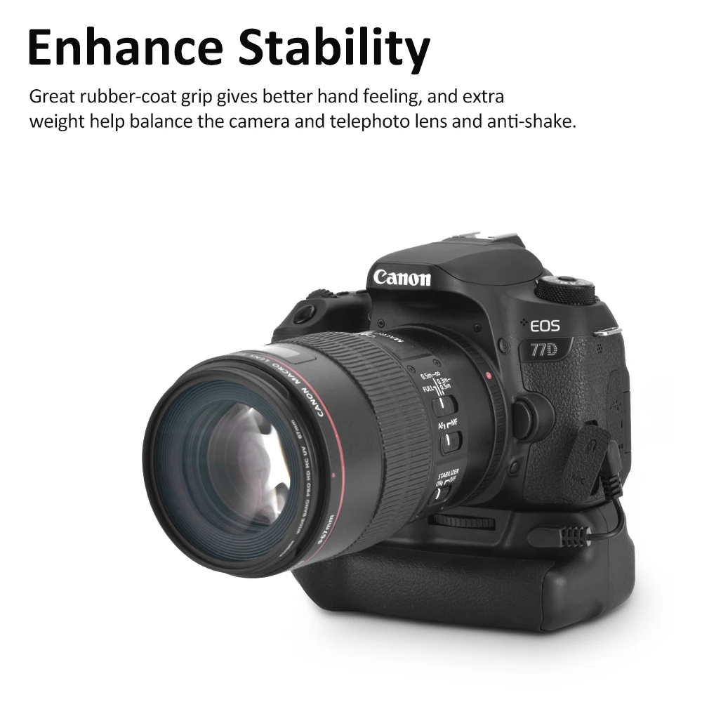 Kingma Per Canon Eos 800D Supporto Per Impugnatura Verticale Professionale Per Batterie Canon Eos 800D 700D 9000D T7I X9I