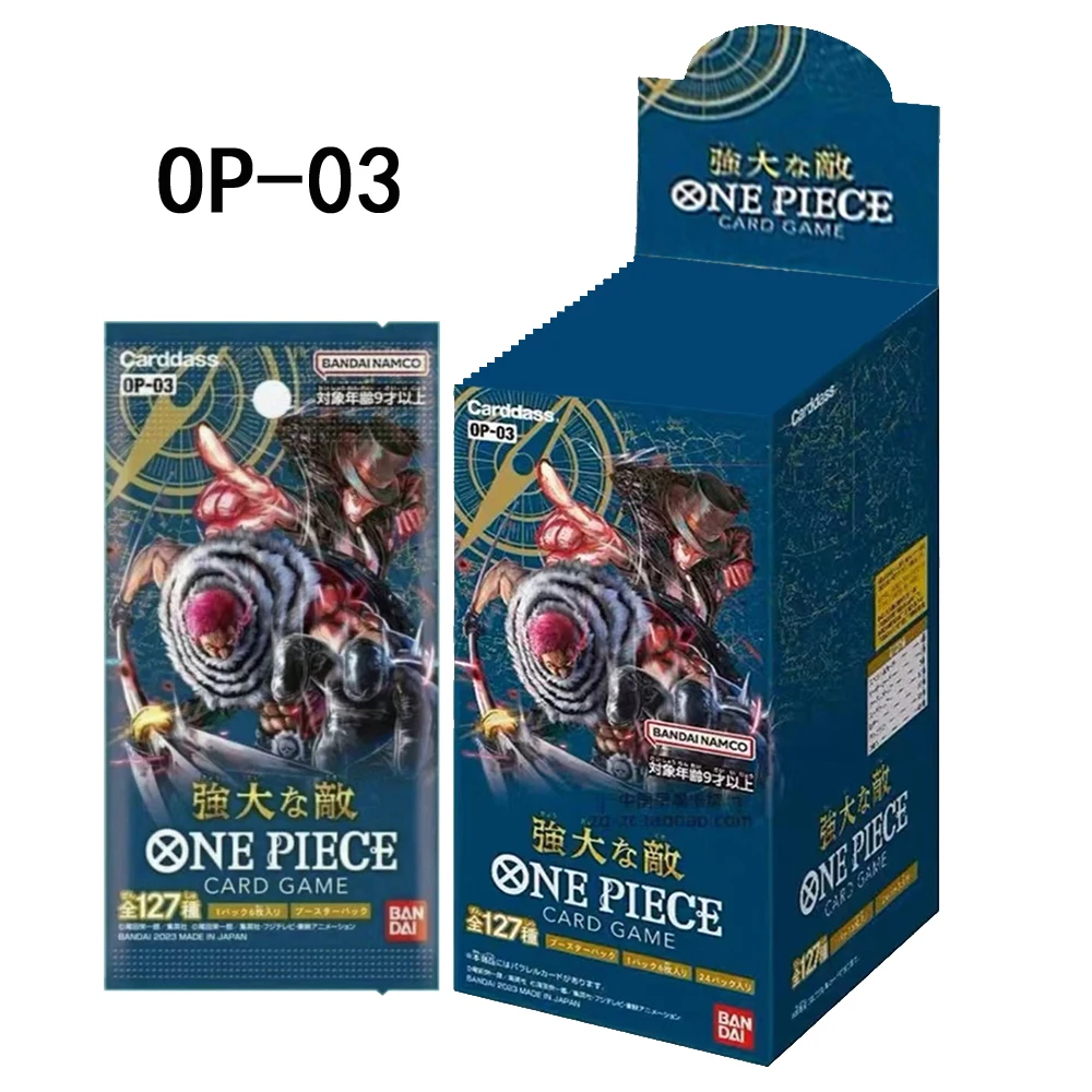 Potente Gioco Di Carte Di Un Pezzo Bandai Nemico Per Bambini Op01 Op02 Op03 Romance Dawn Playing Board Battle Game Card Pirate King