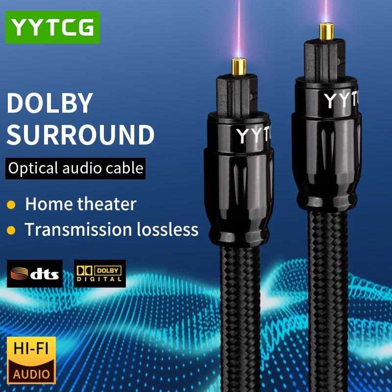 Yytcg Hifi 5.1 Cavo Toslink Audio Ottico Digitale Per Hifi Video Dvd Xbox/Ps4 Altoparlante Cavo Audio In Fibra Ottica Hi-End
