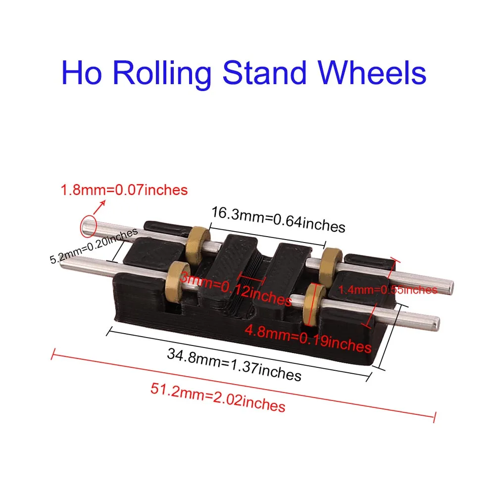 1 Pz/2 Pz 1:87 Ho Railway Train Tapis Roulant Ruote Ruote Da Strada Ruote Con Rotelle Ruote Con Supporto Per Locomotiva Ruote