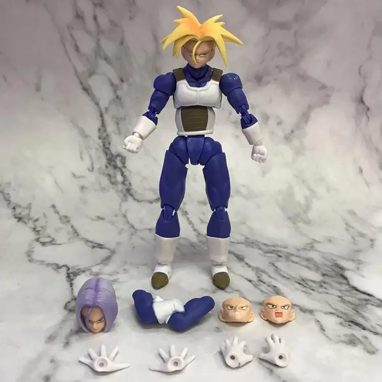 Dragon Ball Shf Trunks Giunti Mobili Bambola Modello Di Capelli Lunghi Giocattolo Super Saiyan Sh Figuarts Pvc Action Figure Bambini Regalo Di Natale