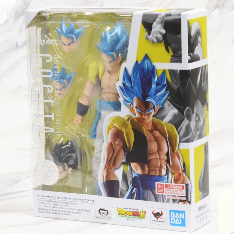 Anime Dragon Ball Z Gogeta Action Figure Toys Bandai Vegeta Goku Figurine Dbz Sh Figuarts Mobile Shf Model Gift For Children