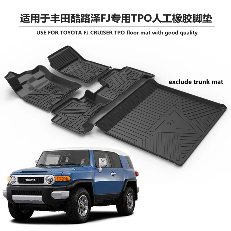 Utilizzare Per Toyota Fj Cruiser Custom Car All-Weather Tpo Floor Foot Mat Set Completo Trim Per Adattarsi A Fj Cruiser Tappetino Impermeabile