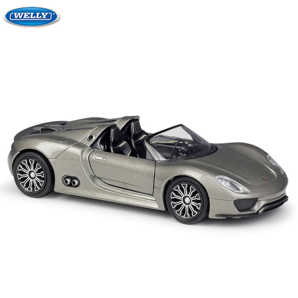 1/36 Porsche 918 Spyder Concept Lega Diecast Toy Sports Car Model Wheels Ruotato Kids Scale Giocattoli Per Bambini Per La Collezione Di Ragazzi