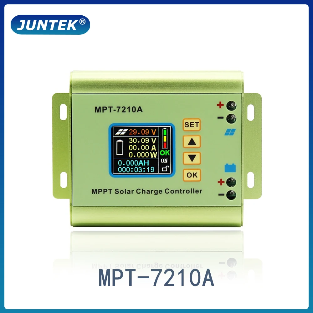 Juntek Mpt-7210A Regolatore Di Mppt Batteria Solare Del Caricatore Del Pannello Di Controllo Digitale Boost Di Tensione Modulo Di Carica 24V/36V/48V/6