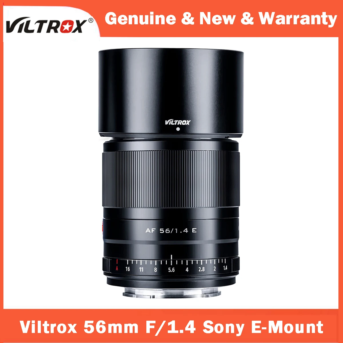 Viltrox 56Mm F1.4 F/1.4 E-Mount Aps-C Autofocus Prime Lens Per Sony A6300 A6400 A6500 A6600 A7 A7S A7C A7 Ii A7R Dell'Acqua 20 A7S