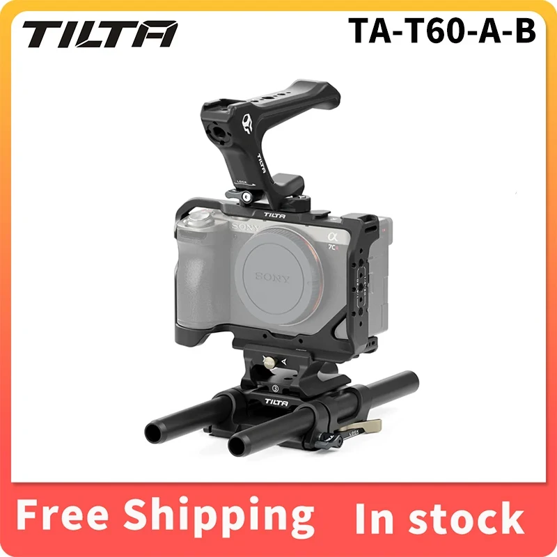 Tilta Ta-T60-A-B Per Sony A7C Ii / A7C R Rig Fusoliera Protettiva Full Camera Cage Pro Kit-Nero Titanio Grigio