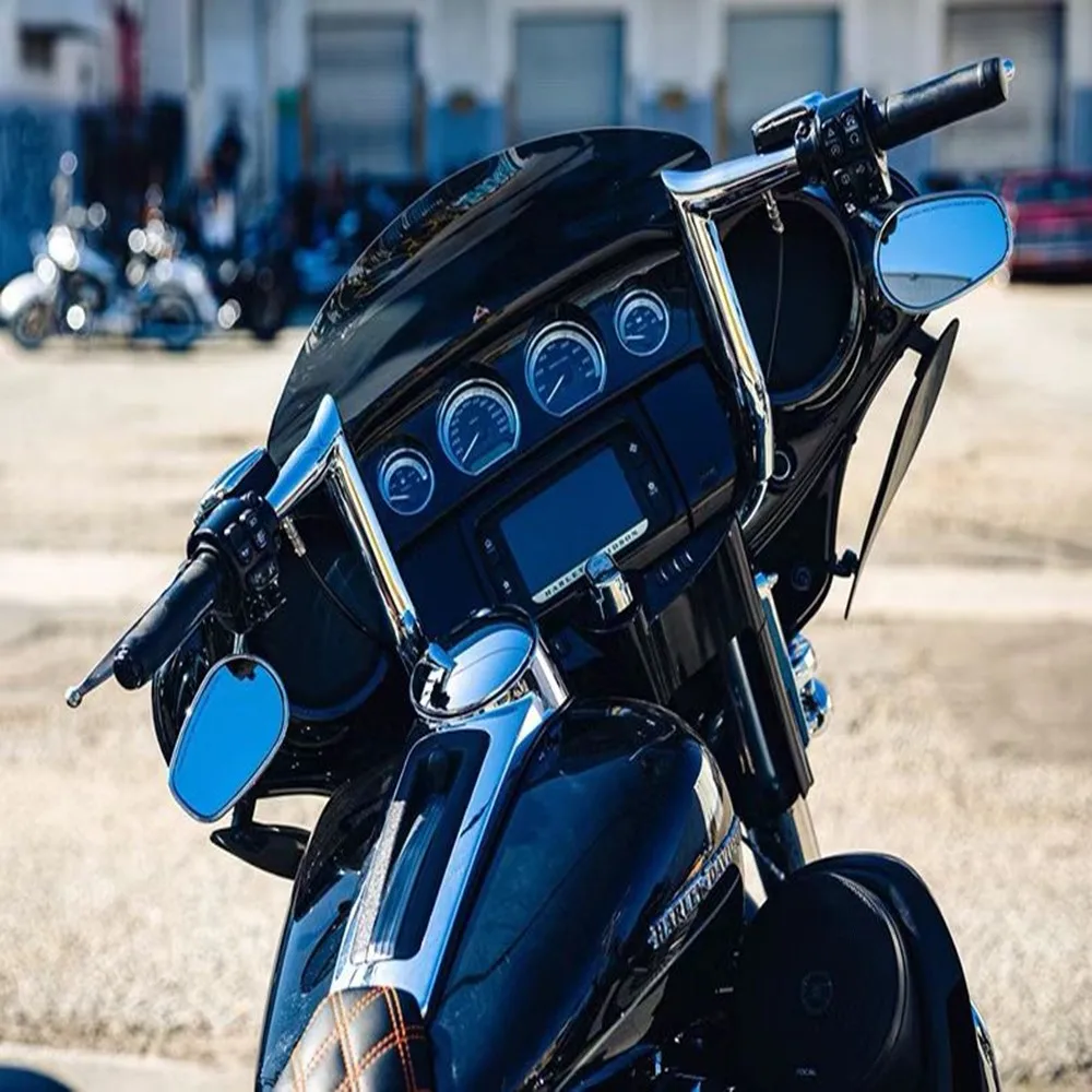 1-1/2 "Rise Batwing Carenatura Bar Ape Hanger Manubrio 12" 14 "16" Per Touring Electra Glide Ultra Street Glide Tri Glide Ultra