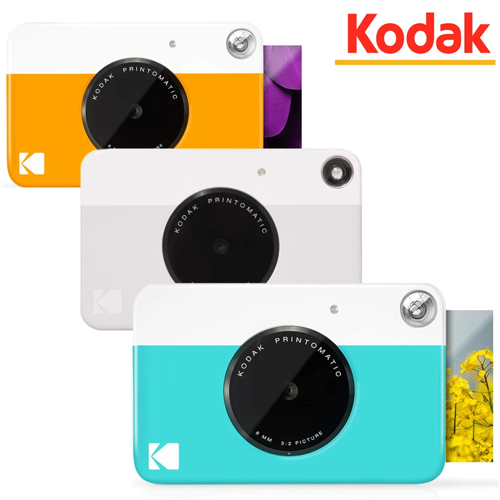 Per Kodak/Kodak Printomatic Instant Camera Zink Stampa Senza Inchiostro Fotocamera Portatile Per Immagini Una Tantum Fotocamera Point-And-Shoot Gialla
