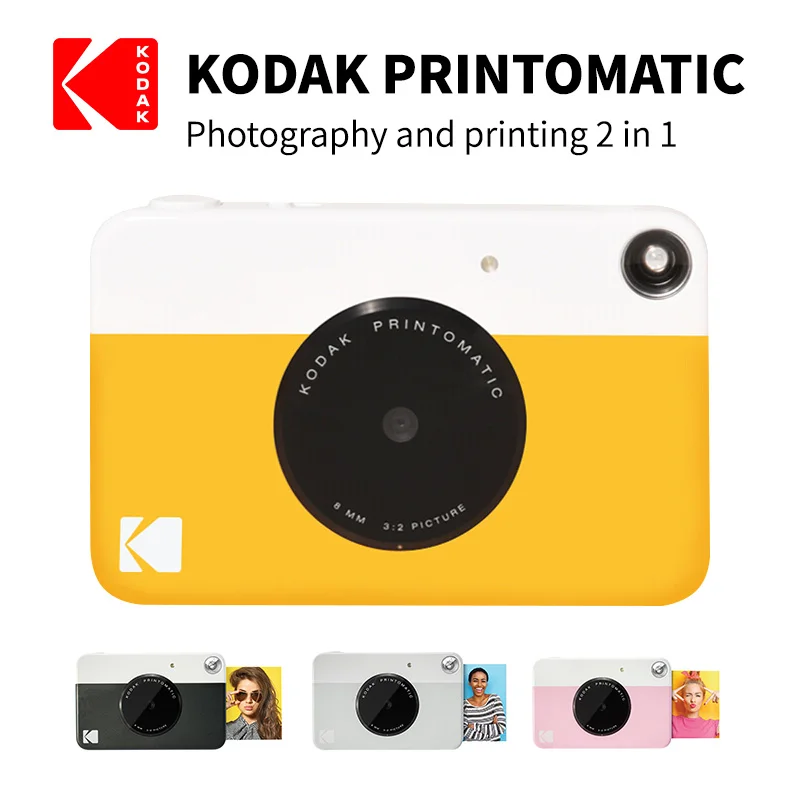Kodak Printomatic Nuovissimo Digital Instant Printing Camera Zink Stampa Senza Inchiostro Stampa Di Carta Fotografica A Colori Flash Integrato
