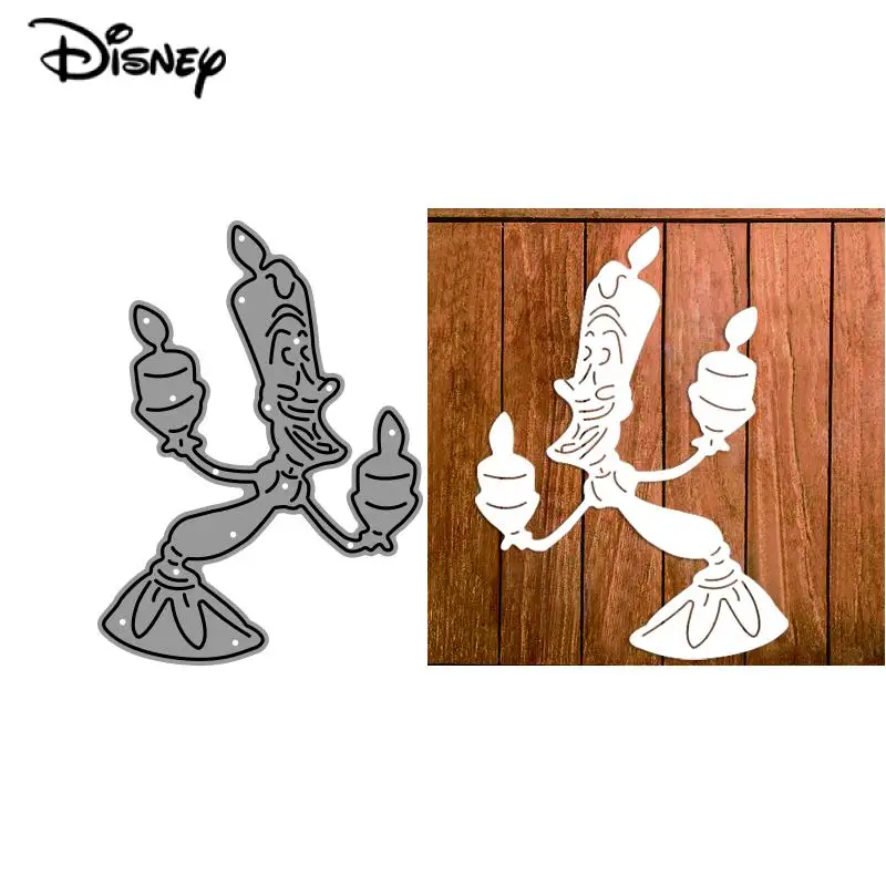 Disney Beauty And The Beast Candle Metal Cutting Dies Lumiere Die For Diy Scrapbooking Paper Cards Album Fotografico Goffratura Craft