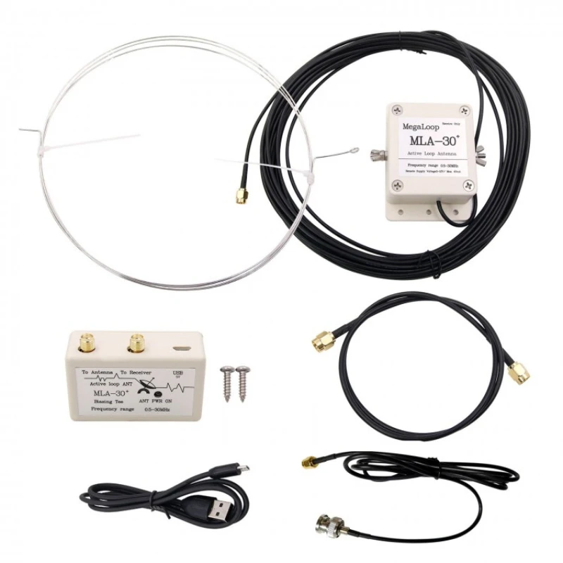 Mla-30 + Onde Corte 100Khz-Antenna Attiva Del Ciclo 30Mhz Con Il Cavo Dell'Adattatore Di 1.2M Per Tecsun S2000