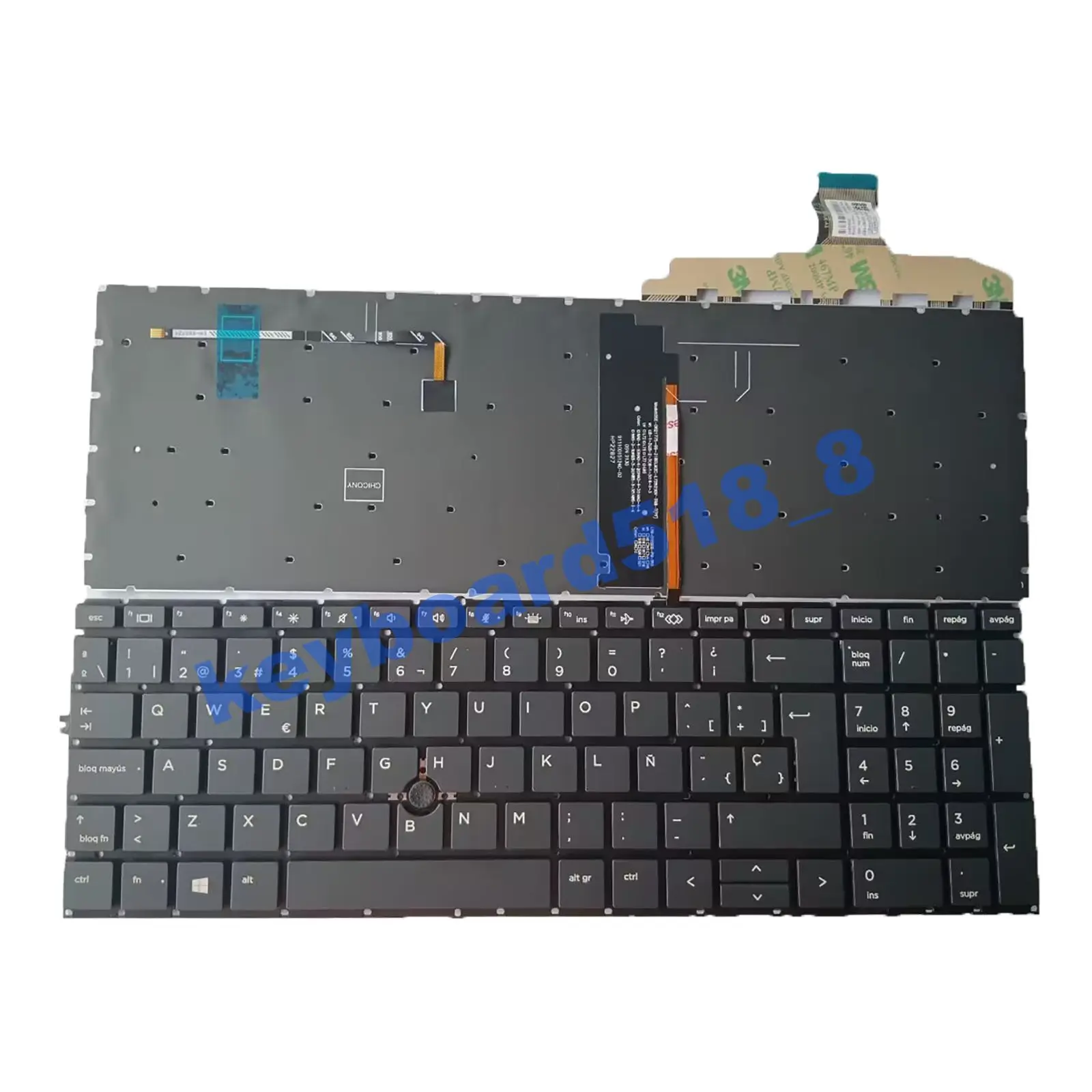 Nuovo Per Hp Elitebook 850 G7 850 G8 855 G7 855 G8 Punto Tastiera Spagnola Retroilluminato