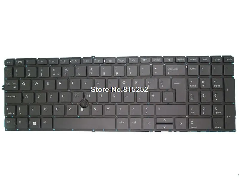 Tastiera Per Laptop Per Hp Elitebook 850 G7 855 G7 850 G8 855 G8 Nero Con Retroilluminazione Regno Unito Uk M07491-031 Muslimah