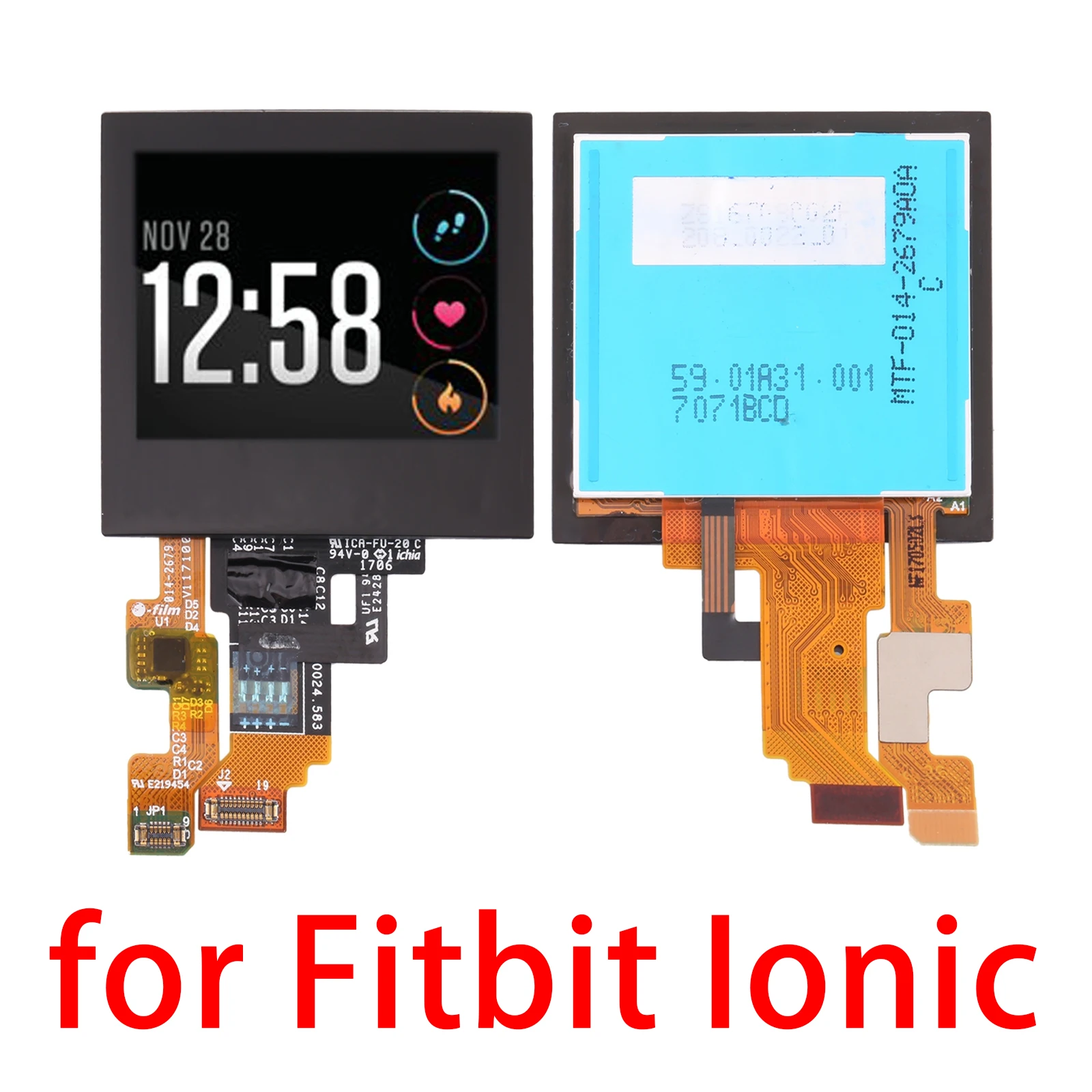 Schermo Lcd Originale E Digitalizzatore Assemblaggio Completo Per Fitbit Ionic/Fitbit Versa/Versa 2/Blaze