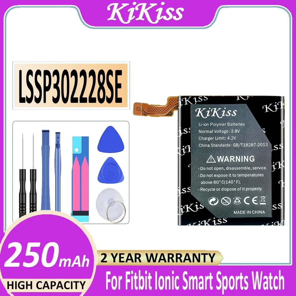 Batteria Kikiss Muslimfor Fitbit Ionic Smart Sports Watch/Per Fitbit Blaze Fb502 Lssp321830 Bateria