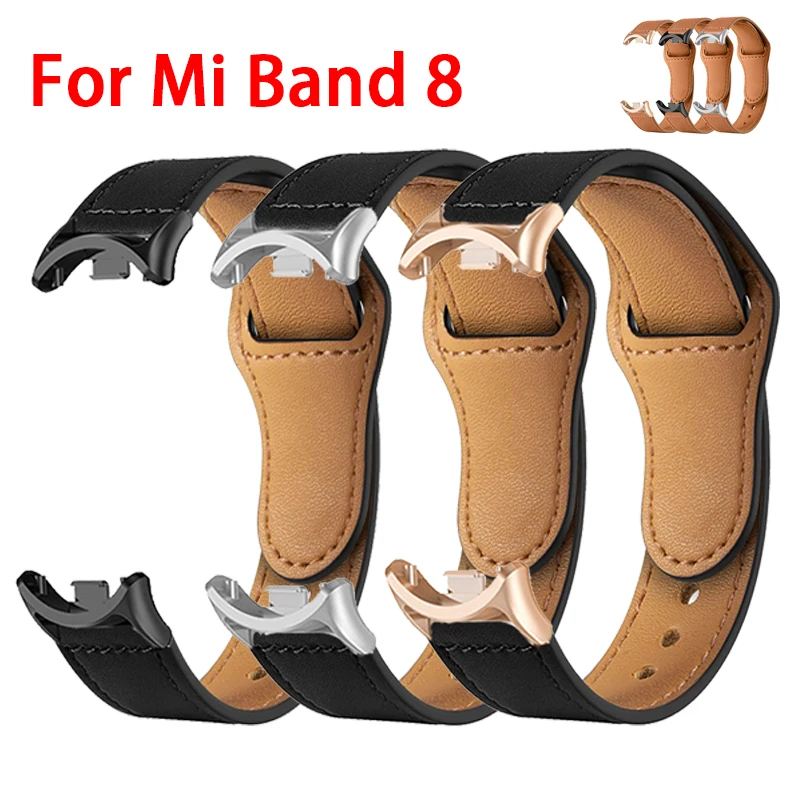 Cinturino In Pelle Per Mi Band 8 Smartband Per Xiaomi Band 8 Bracciale Correa Per Xiaomi Mi Band 8 Wristband Mi Band 8 Cinturino Da Cintura