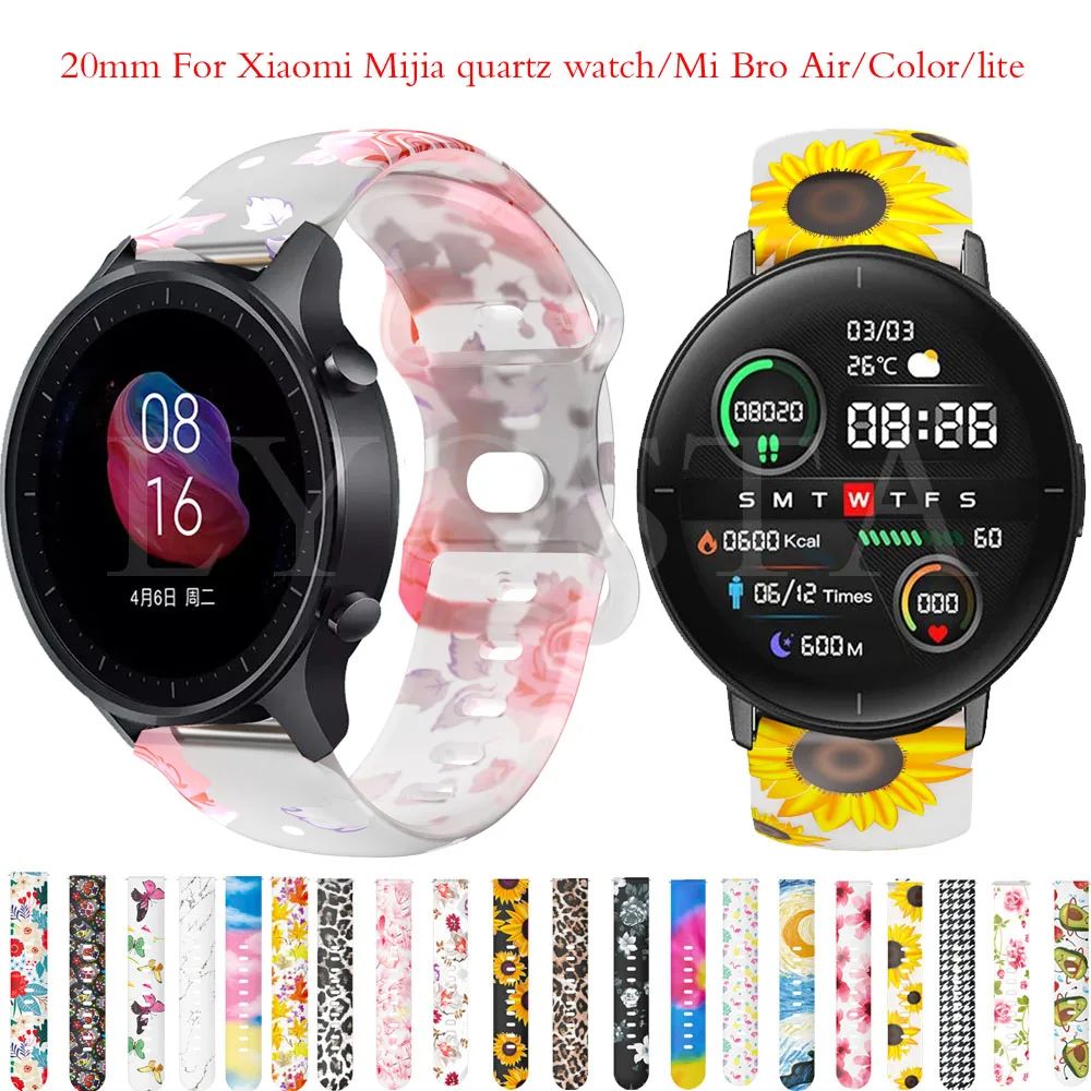 20 Millimetri Silicone Correa Cinturino Da Polso Per Xiaomi Mibro Air/Mijia Orologio Al Quarzo Cinturino Per Xiaomi Mi Bro Air/Lite Bracelet Ремешок
