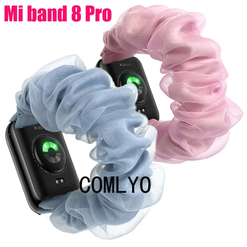 Per Xiaomi Mi Band 8 Pro Strap Organza Dacron Soft Women Lady Band Bracciale