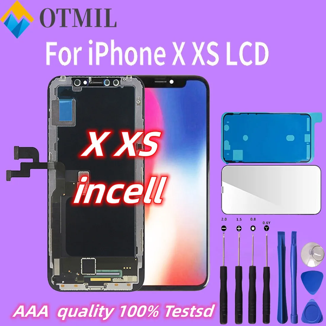 5.8 "X Incell Per Iphone X Xs Display Lcd Con Touch Screen 3D Digitizer Assembly Sostituire Per Iphone X Xs Lcd Pantalla