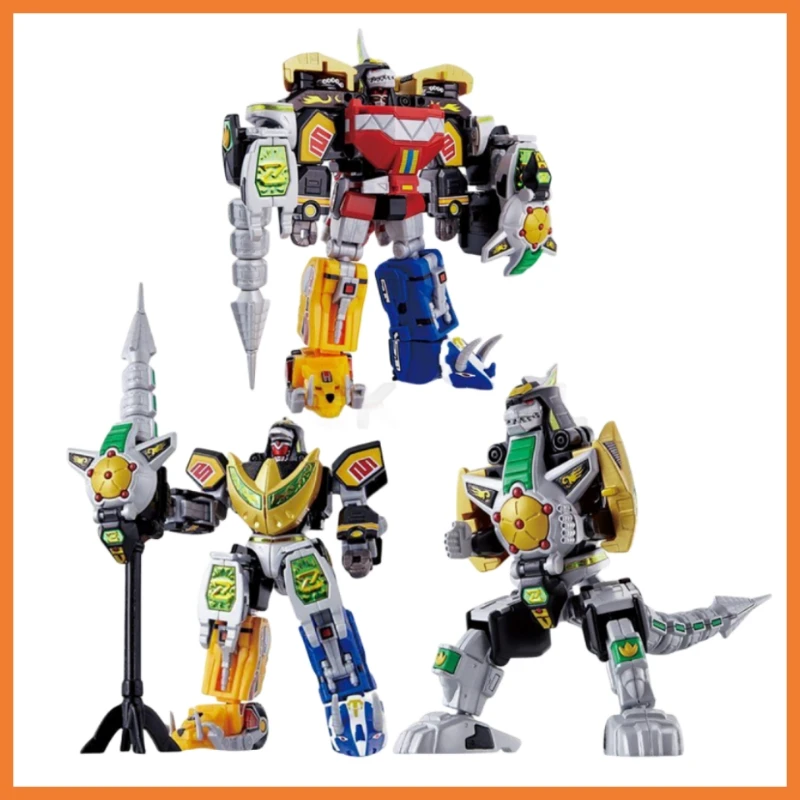 Originale Bandai Mighty Morphin Power Rangers Figure Super Minipla Action Figure Soul Of Chogokin Thunder Megazord Figurine Toy